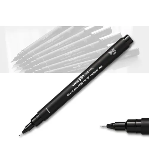 Pigmentliner PIN - 0,8 mm uni-ball 08200, schwarz