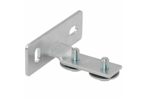 qpool24 Schienensystem-Schienen, 2 Stück - Stirnflansch Typ2 längs oder quer vormontiert verzinkt