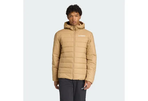 adidas Terrex Multi Essentials Climawarm Insulated Hooded Jacket M - Funktionsjacke für Herren mit CLIMAWARM-Technologie für optimale Wärme und Feuchtigkeitsmanagement, ideal für Outdoor-Aktivitäten und umweltbewusst aus 100% recyceltem Polyester.