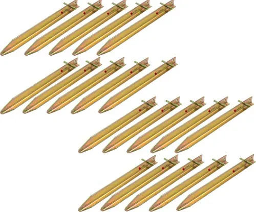 Moritz Stahl T-Profil Hering Zelthering 30 cm (20 Stück) - Robuste T-Profil Heringe für sicheres Befestigen von Zelten und Planen. Ideal für Camping, Festivals und Gartenpartys. Leicht in den Boden zu schlagen, bieten sie maximalen Halt in verschiedenen Untergründen.