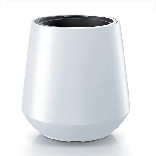 Blumentopf mit Einsatz Blumenkübel Übertopf Pflanzkübel 43,9 x 43,9 x 44cm weiß