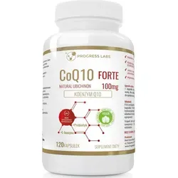 Progress Labs Coenzym Q10 Forte + L-Leucin – 120 Kapseln – Energie & Muskelunterstützung