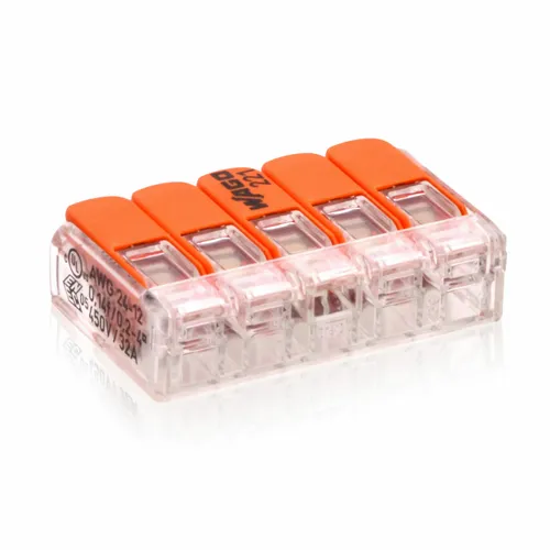 WAGO Verbindungsklemme 5-Leiter-Klemme Dosenklemme 50 Stück von Intratec