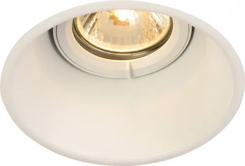 SLV HORN-T Einbauleuchte, QPAR51, rund, weiß - Strahler & Spots, schwenkbare Hochvolt Einbauleuchte mit besonderer Optik durch versetztes Leuchtmittel, ideal für gezielte Beleuchtung.