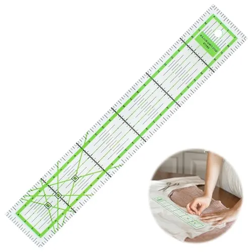cm Handmaß,schneiderlineal,nählineal,Messlineal aus Acryl,Lineal Nähen mit Winkelanzeigen,für zum Quilten, Nähen und Patchworken Präzises Nählineal 30 x 5