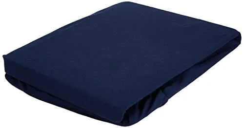 Fleuresse Jerseyspannlaken, marine, 90 x 200 - 100 x 200 cm