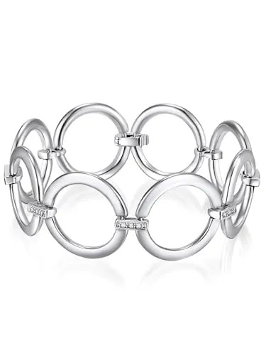 Rafaela Donata Armband silber - Elegantes Armband aus hochwertiger Metall-Legierung, verziert mit funkelnden Swarovski® Kristallen – ein stilvolles Accessoire für jeden Anlass.