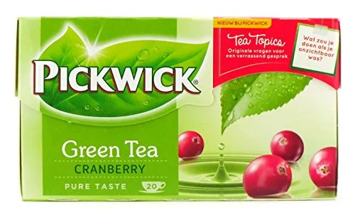 Pickwick Green Tea Cranberry - Grüner Tee mit Preiselbeere - 20 Stk.x 1,5g