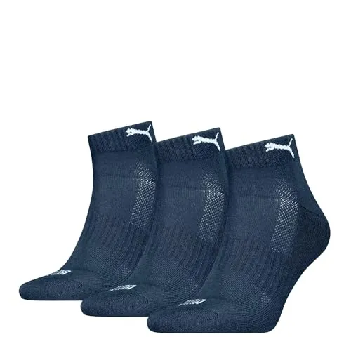 Puma Unisex Cushioned Quarter 3 pack in blau von PUMA