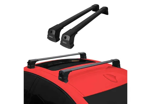 OMAC Dachträger für Jeep Renegade 2014-2024 - Hochwertiger Aluminium-Dachträger, leicht und abnehmbar, ideal für Fahrräder oder Skis. Aerodynamisches Design minimiert Windgeräusche und bietet optimale Stabilität.