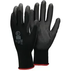 ECD Germany Arbeitshandschuhe - 48er Set Montagehandschuhe mit PU-Beschichtung - Arbeitshandschuhe, atmungsaktiv und rutschfest, ideal für präzise Montagearbeiten in KFZ, Garten und Heimwerken. Komfortable Passform für stundenlangen Tragekomfort.