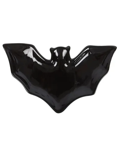 Horror-Shop Dekofigur Schwarze Fledermaus als Schmuckteller für Nippes 2