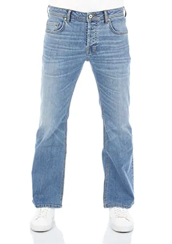 LTB Jeans Herren Stretch Timor Bootcut Jeanshose Hose Denim, Farbvariante:Aiden Wash (53632), Größe:34W / 32L