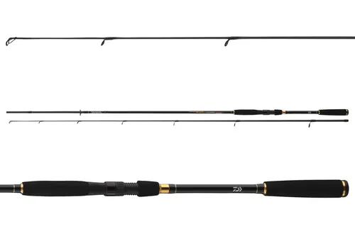 Daiwa Crossfire Jiggerspin 5-25g Spinnrute - Angelruten für leichtes Softbaitangeln, ausgestattet mit robustem Kohlefaserblank und hochwertigen Titanium-Oxyd Ringen für optimale Sensibilität und Haltbarkeit.