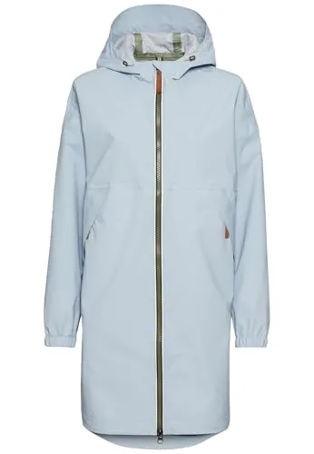 camel active Damen Leichter teXXXactive® Funktionsmantel aus recyceltem Polyester Hellblau, womenswear-44