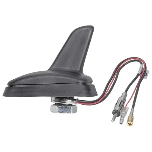 tomzz Audio 1000-048 DAB Antenne Auto - Shark Design - Radio-Antenne mit aktivem DAB+ Empfang, 15 dB Verstärkung und eleganten Shark Design, ideal für verbesserten Radioempfang im Auto.