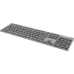 Kabellose Tastatur Tellur Shade, Bluetooth, US, Alu, Grau Schwarz - Schwarz