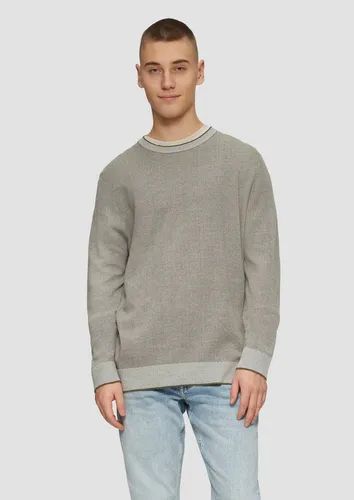 QS Strickpullover Strickpullover in Melange-Optik