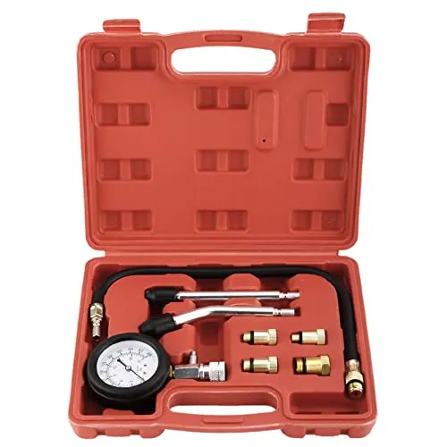 FreeTec Kompressionstester KFZ Kompressionsprüfer 0-20 bar oder 0-300 psi Verdichtungsmesser