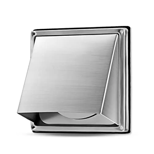 WeCooper Wetterschutzgitter 150 mm Edelstahl Haube Lüftungsgitter Ablufthaube Lamellengitter Stainless Steel
