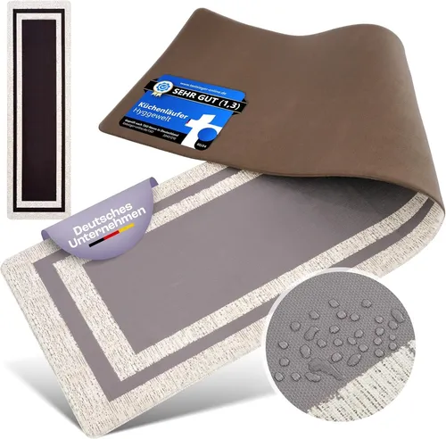 Hyggewelt Läufer (PVC) Ultra weich - grau