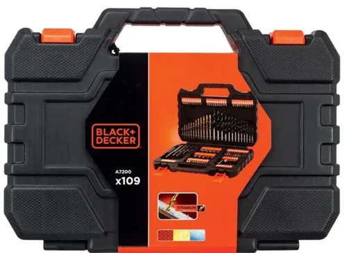 Black+Decker Bohrer-Bit-Set A7200-XJ, 109-teilig