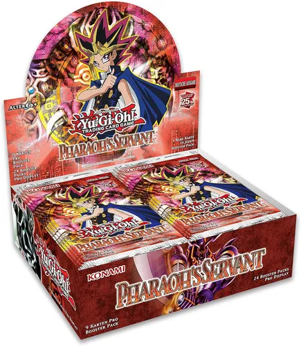 YU-GI-OH! Pharaoh's Servant 25th Anniversary Booster Display - TCG OVP Displays, 24 Booster für spannende Duelle im beliebten Yu-Gi-Oh! TCG, ideal für Sammler und Spieler.