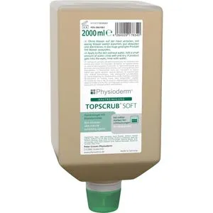 Physioderm Handwaschpaste TOPSCRUB SOFT, Handreiniger flüssig, parfümfrei, 2 Liter