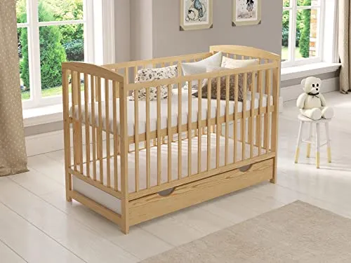 Love For Sleep Babybett Beistellbett 120x60cm mit Schaumstoffmatratze Kiefer Jacob Kinderbett Baby Bett Holz