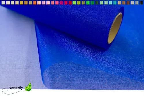 Creativery Stoff, 9m Rolle Organza 36cm SNOW