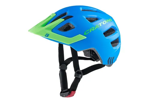 Cratoni Maxster Pro Fahrradhelm – Blau/Grün, XS-S - Fahrradhelm mit EPS-Schutzmaterial und Polycarbonat-Schale, abnehmbaren Etiketten und einem praktischen Spannsystem für optimale Sicherheit und Komfort.