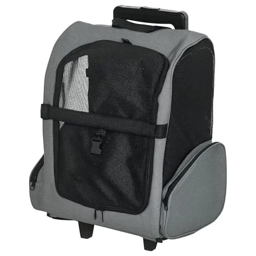 PawHut 2-in-1 Tiertransportbox für kleine Hunde und Katzen