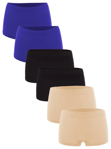 Fabio Farini Damen Panties 6er Pack - Seamless Hipsters aus Microfaser - Panties & Hipsters für Damen, nahtloses Design für höchsten Tragekomfort und optimale Elastizität, ideal für den Alltag.