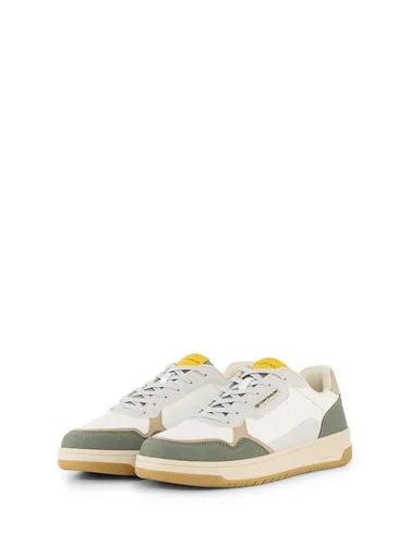 Tom Tailor Sneakers Herren Größe 43 in Weiß/Grau/Beige - Stylische Tom Tailor Sneakers für Herren in Größe 43. Robuste Schnürung und rutschhemmende Laufsohle bieten optimalen Komfort und Halt im Alltag.