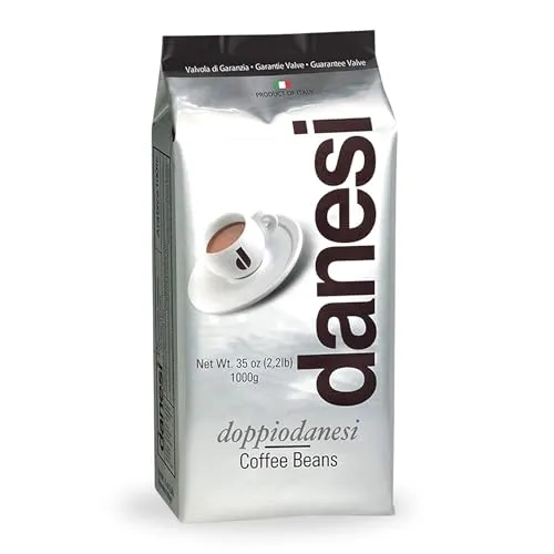Danesi Doppio - 100% Arabica Bohnen, 1 kg - Kaffee in Bohnen mit intensivem Aroma, perfekt für Liebhaber von hochwertigen Arabica-Kaffees.