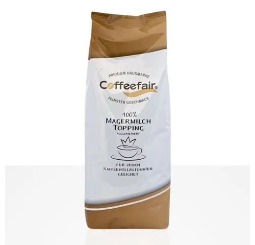 Coffeefair 100% Magermilch Topping agglomeriert 10 x 750g - Coffeefair 100% Magermilchpulver Topping, 10 x 750 g, für perfekten Milchschaum in Kaffeevollautomaten. Ohne Zusätze, ideal für Gastronomie und Büro mit hohem Verbrauch.