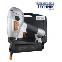 TJEP BE-90/40 Klammergerät - Tacker für Holzdecken und Polsterplatten, mit Spezialnase für präzises Verschiessen im Nutbereich von Panelbrettern.