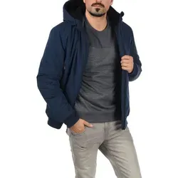 Blend Winterjacke BHEleon Modische Herren Winterjacke mit Kapuze blau XXXL (60)