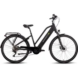 SAXONETTE E-Trekkingbike Premium Sport - 522 Wh Mittelmotor für hohe Steigungen - E-Bike mit 522 Wh Akku und SFM Mittelmotor, ideal für anspruchsvolle Touren. Genießen Sie maximale Kontrolle mit hydraulischen Scheibenbremsen und Shimano 10-Gang-Schaltung.