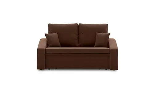 Sofini Sofa Hewlet mit Schlaffunktion! Best Schlafsofa! 2- Sitzer Sofa! Polstermöbel mit stauraum. Schlafsofa mit schlaffunktion und Bettkasten. Kleines Sofa! (MIKRO 20)