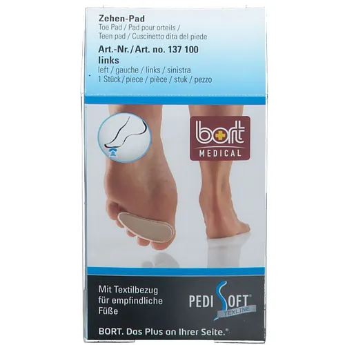 BORT PediSoft® TexLine Zehen-Pad links