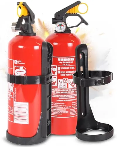 Doppelpack ABC-Pulverfeuerlöscher 1kg mit Halterung von EXDINGER