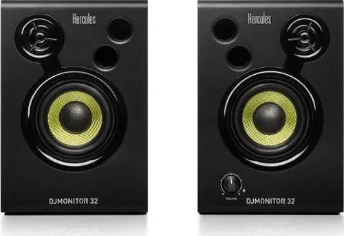 Hercules Monitor 5 - Aktive Bi-amplified Lautsprecher 2 x 80 Watt - Studio-Monitore mit 160 Watt Spitzenleistung und Bi-Amping für präzisen Klang. Ideal für Musikproduktion und Multimedia-Gestaltung, passen sich flexibel jeder Umgebung an.