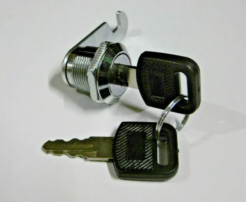 ➡️ 16mm Möbelschloß Briefkastenschloss Schubladenschloss verchromt,2 Schlüssel