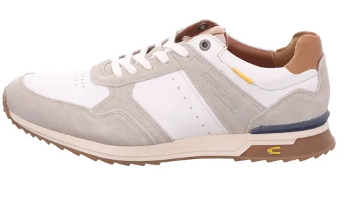 camel active Halbschuh Split/Nappa OFFWEISS/ BRAUN Schnürschuh - Modischer Halbschuh aus hochwertigem Split/Nappa-Leder in OFFWEISS/ BRAUN, ideal für einen lässigen Look und optimalen Tragekomfort.