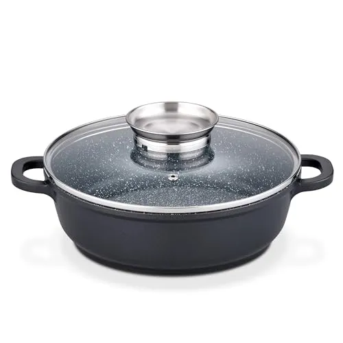 GSW Servierpfanne Gourmet Granit in schwarz von GSW