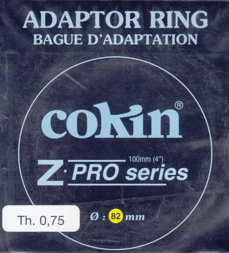 Cokin Z 482 Adapterring 82mm TH 0,75 für Z-Pro - Filteradapter für Cokin-System, ermöglicht kreative Filtereffekte mit 82 mm Filtergröße und ist ideal für Digitalkameras und Camcorder.