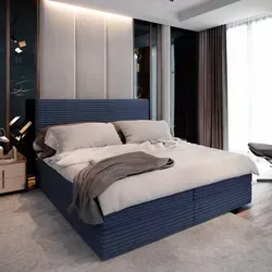 Masseno Boxspringbett PISA 180x200 cm in blau von Masseno