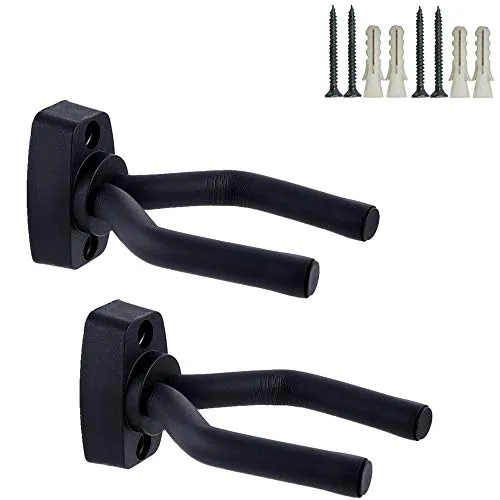 CAIHONG Gitarrenhalter für Die Wand 2 Stück, Gitarren Wandhalterung, Wandhalterung Gitarre, Gitarre Wandhalterung für Klassische Gitarre, E-Gitarre, Bassgitarre