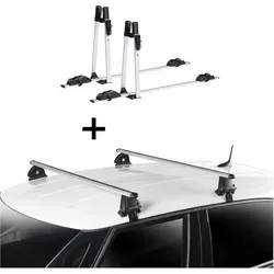 2x VDP Fahrradträger ALU Premium + Dachträger VDP EVO ALU für VW Golf VI (5K) 5 Türer - Kombiniertes Set aus 2x VDP Fahrradträger und hochwertigem Dachträger für VW Golf VI (5K) 2008-2012, ideal für den einfachen Transport von bis zu 2 Fahrrädern. Inklusive Montageanleitung und sämtlichem Befestigungsmaterial.